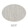 Place Mat Anti-scratch Insulated Oval Anti-slip PVC Table Placemat Household Supplies