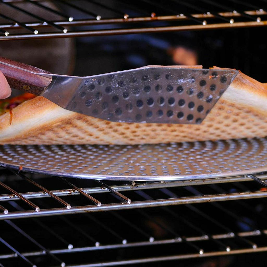 Browne Pizza Pan with Holes 12 inch, 1 Pack, Heavy Duty, Rust Free Pure Aluminum