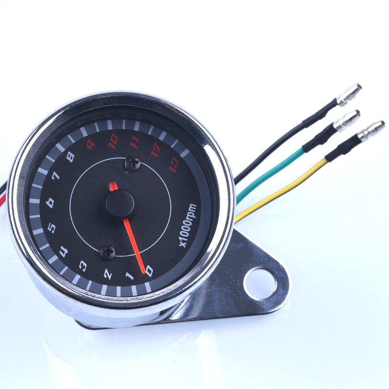 13000 RPM Scooter Motorcycle Analog Tachometer Gauge Night Light Motorcycle Truments Scooter Speed Indicator