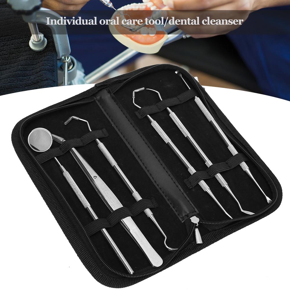 6pcs / set Dental Tartar Scaler Teeth Pick Spatula Dental Instruments Dentist Oral Care Tools