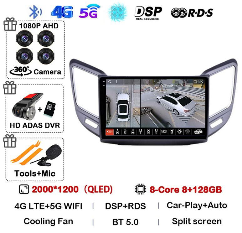 Android 14 Carplay Auto For Changan CS15 2016 2017 2018 2019 2020  Multimedia Car Radio Player WIFI+4G Stereo Touch Screen DSP