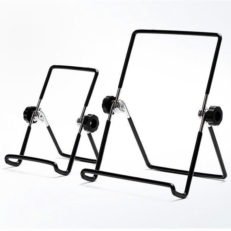 

Регулируемая складная подставка для мобильного телефона и планшета - портативная треугольная опора из железной проволоки Large Box чёрный