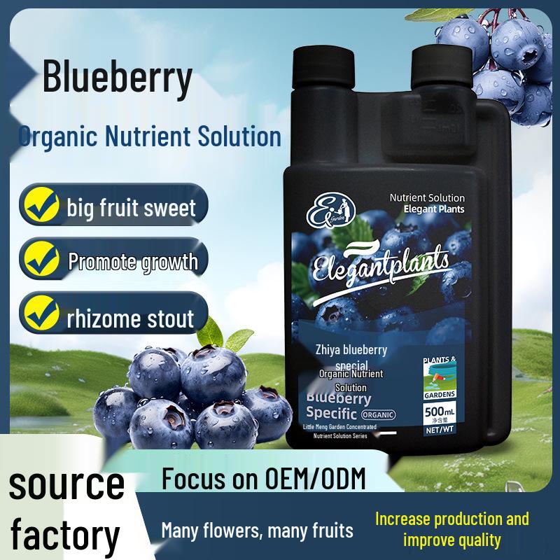 Blaubeer-Spezialnährlösung: Organischer säuernder Dünger für Topf-Heidelbeersträucher, macht gelbe Blätter wieder grün