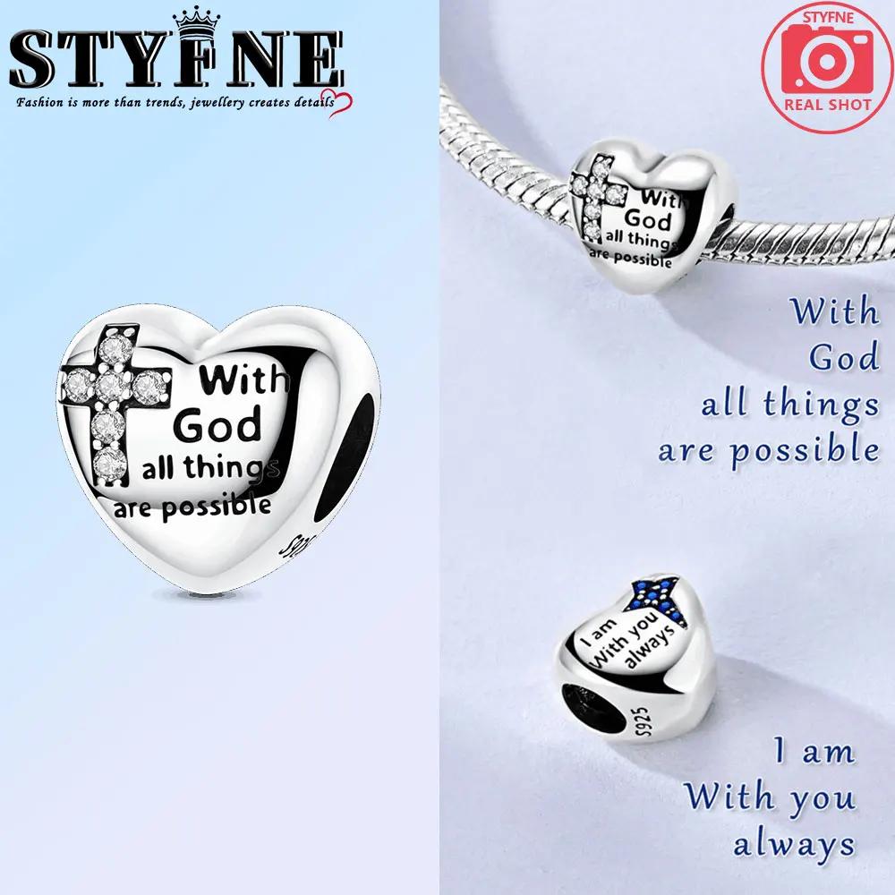 Religious Series Original Charms Beads Copper Prayer Hand Activities Pendant For Woman Fit Bracelet Making Jewelry Diy Gift