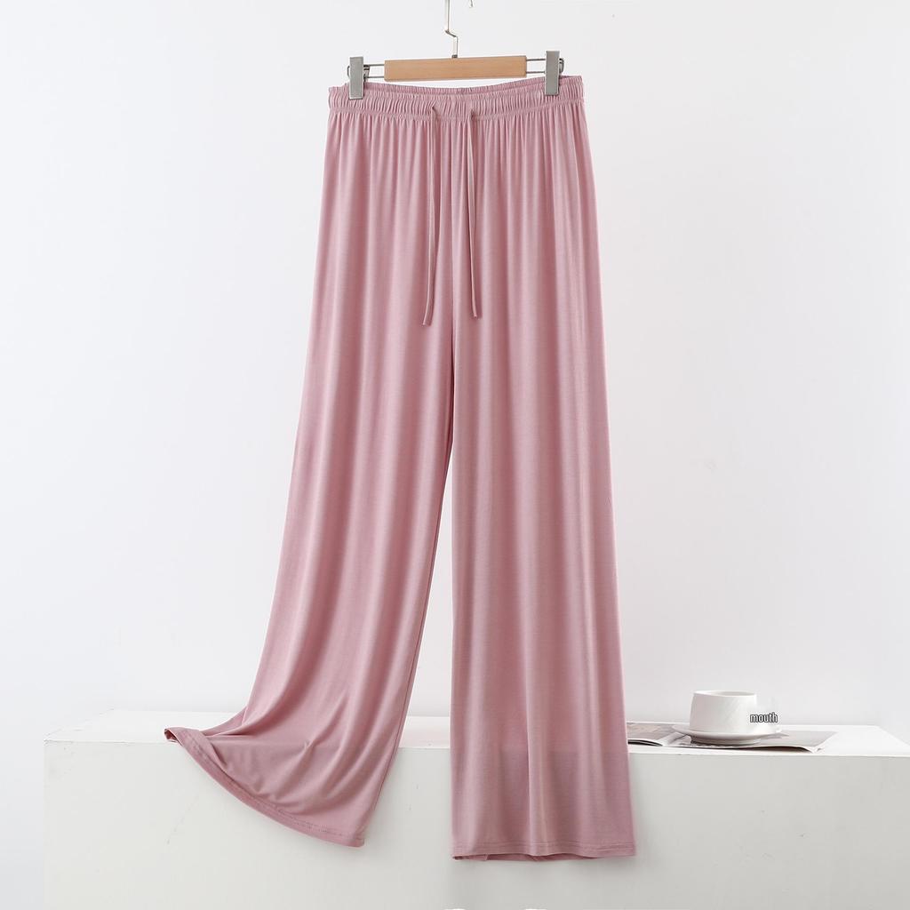 Women's Plus Size High Waist Modal Wide Leg Summer Pants