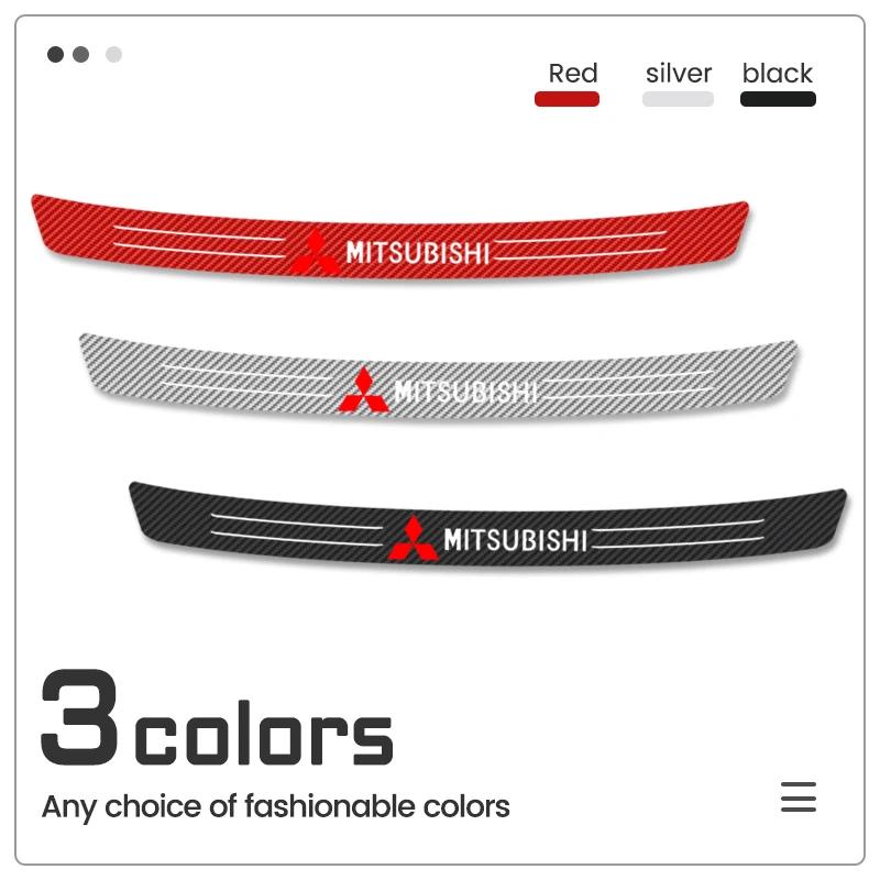 cxbkdv1 Carbon Anti Scratch Threshold Bumper For Mitsubishi Outlander 3 Ralliart Car Rear Trunk Protector Strip Sticker Car Accessories