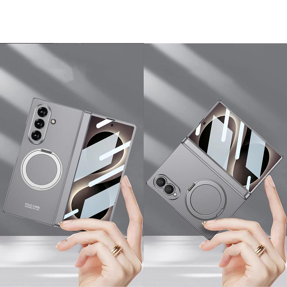 Magnets Magnetic 360 Rotating Ring Holder Protector Case For Samsung Galaxy Z Fold8 Ultra Fold 8