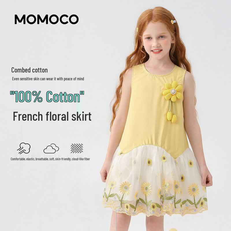 MOMOCO Girls  Summer Sleeveless Dress 105