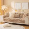 Tykke imitert kaninpels Plysjsofa Sklitrekk Sklisikker myk sofa Håndkle Sofapute til stue Moderne hjemmeinnredningsmatte
