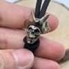 Skeleton Captain The Cowboy Hat Brass Knife Bead EDC Outdoor DIY Accessories Woven Lanyard Pendant Jewelry Punk Bracelet Charms