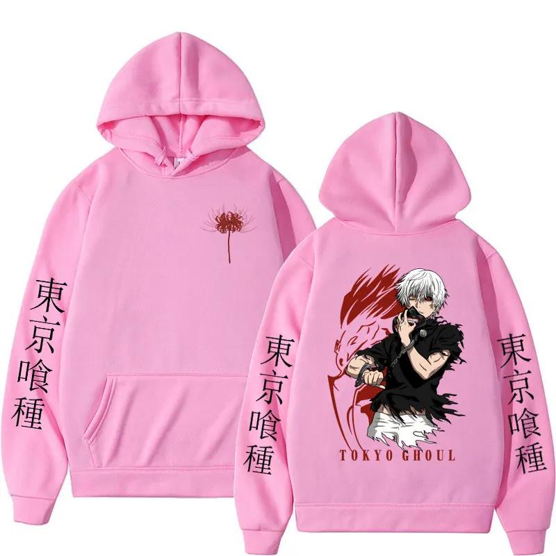 Japonské anime Tokyo Ghoul Mikiny Ken Kaneki Gotická mikina Retro mikina Hip Hop Nadměrná Pánská Dámská Ležérní Streetwear Pulovry
