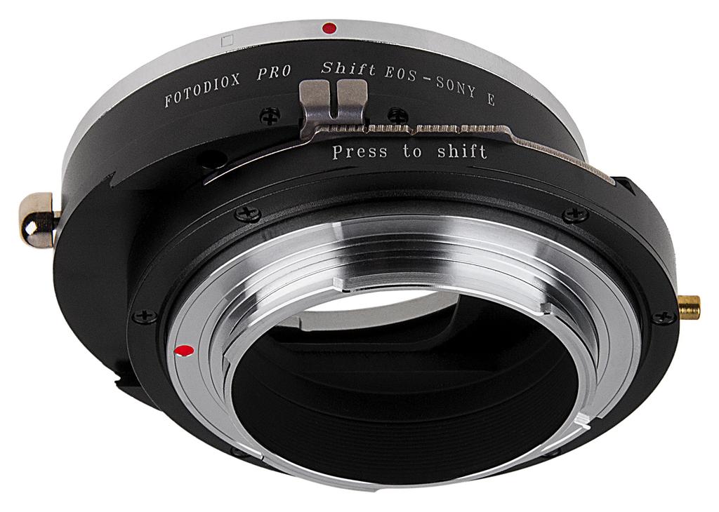 Fotodiox Pro Shift Lens Mount Adapter Compatible with Canon EOS EF and Lenses To Sony Cameras EF-S E-Mount