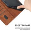 For Oppo Reno14 5G (China)/Oppo Reno14 F 5G/Oppo Reno14 5G (Global) Stand Case Imprinted Lines Leather Phone Cover