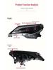 Toyota RAV4 13-15 LED Headlight Assembly with Xenon Lens and DRL Guide Style