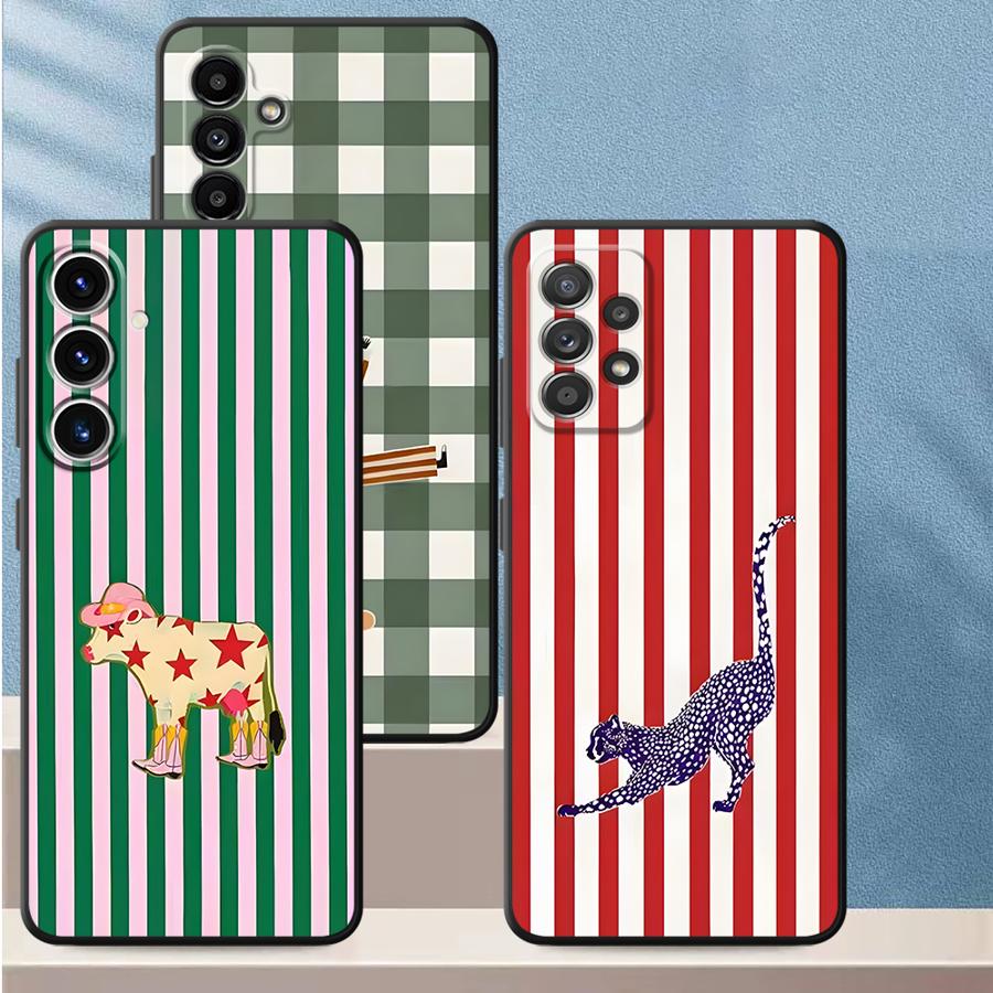 Phone Cover Case for Samsung Galaxy A57 A32 A24 A37 A22 A26 A52 A36 A53 A35 A73 A51 A25 A55 A23 A72 A71 Creative Cartoon Animals