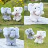 Plush Elephant Toy With Scarf For Children Gift And Home Decor