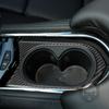 Für Cadillac ATS 2013- Limousine Zubehör Auto Carbon Fiber Innen Tasse Halter Panel Trim Aufkleber