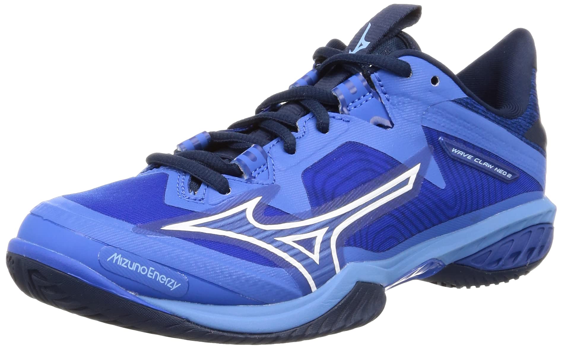 

Обувь для бадминтона Wave Claw NEO 2 Fit Легкая Гибкость Упругость Универсальная см 3E [Mizuno] Синий/Белый 24.0