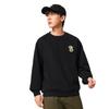 Li-Ning Geniş Kesim Bisiklet Yaka Kazak Harf Spor Moda Çok Yönlü Günlük Polar Sıcak Dikişli Sweatshirt Erkek sweatshirt AWDV879-5