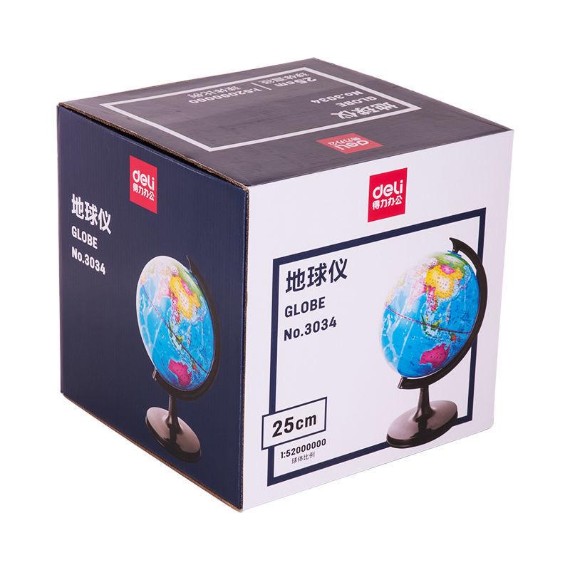 Deli 3034 Children's Teaching Edition: Large HD Chinese Map Globe for Primary & Secondary School Learning