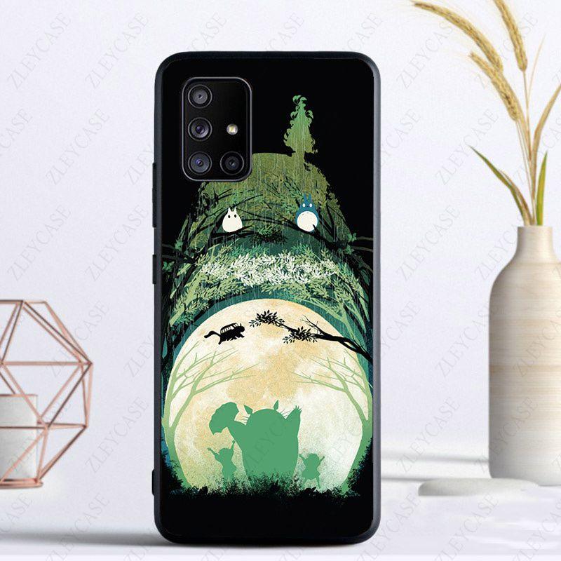 Happy Totoro Cat Phone Cover Funda For Samsung Galaxy A13 A53 A11 A12 A32 A22 A52S A10S A41 A42 A33 A20E A30S A40 A71 A21S Cases