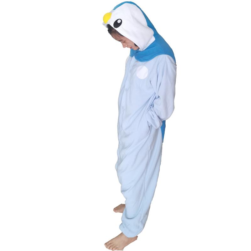 Piplup Onesie Costume Cosplay de Halloween Cartoon Kigurumi Pijamale dintr-o bucată Îmbrăcăminte de acasă