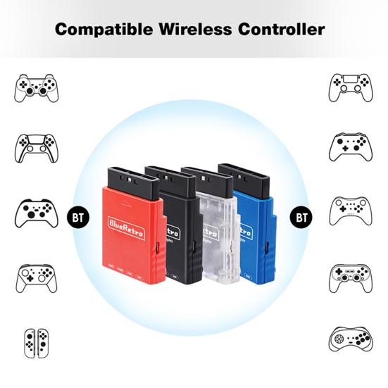 Blueretro Game Controller Adapter No Delay Driver-free Sensitive High-speed Plug And Play Data Transmission Gaming Accessories Multiplayer