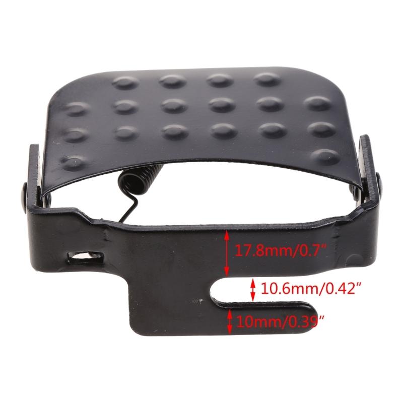 2Pcs Bike Rear Pedals, Steel Folding Bike Pegs, Non-slip Bicycle Footrests, Foot Plates Pedals for Folding Mountain Bike