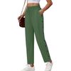 Women's Casual And Fashionable Color Loose Pants With Pocketes