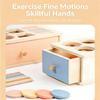 Safe Wooden Shape Color Sorting Box Geometric Educational Toy for Toddlers Learning Activity