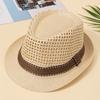Spring and Summer In the Elderly New Hat Men's Sunshade Sunscreen Hat Top Hat Mesh Breathable Straw Hat Sun Hat Tide