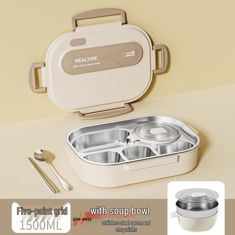 Microwaveable 316 Stainless Steel Insulated Bento Lunch Box for School Girls & Office Workers