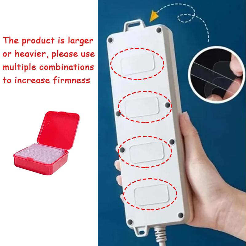 60Pcs/Set Multifunctional Double Sided Adhesive Tape Waterproof Removable Reusable Mounting Tape for Walls Wood Tile Plastic