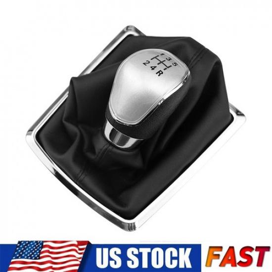 Manual 5-Speed Gear Shift Knob Lever Gaitor Boot For Ford Focus 2009-2014
