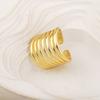 Nidin New Trendy Punk Rock Style Multilayer Rings Open Adjustable For Women Personality Design Finger Jewelry Accessories Gifts