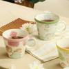 Creative Exquisite Flowers Mugs Light Luxury Restaurants Afternoon Tea Ceramic Coffee Cups Casual Office Cute Water Cup Gifts