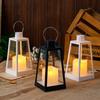 Hot Selling Trapezoidal Large LED Wind Lantern Christmas Holiday Home Home Decoration Ornaments  LED Candle  Lantern 11*11*22cm