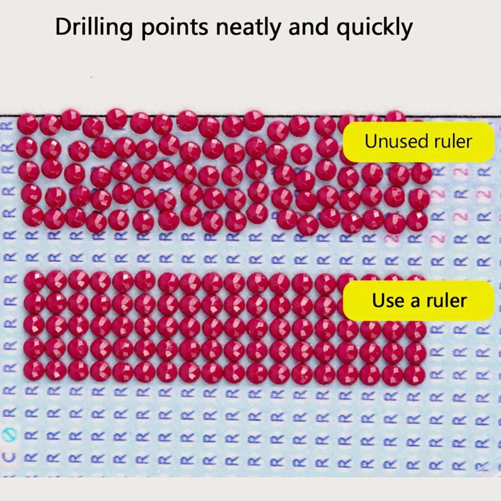 1pc- Diamond Craft Tools Net Ruler - Precise Measuring Tool for Diamond Drawing - Ideal DIY Mold for Crafting