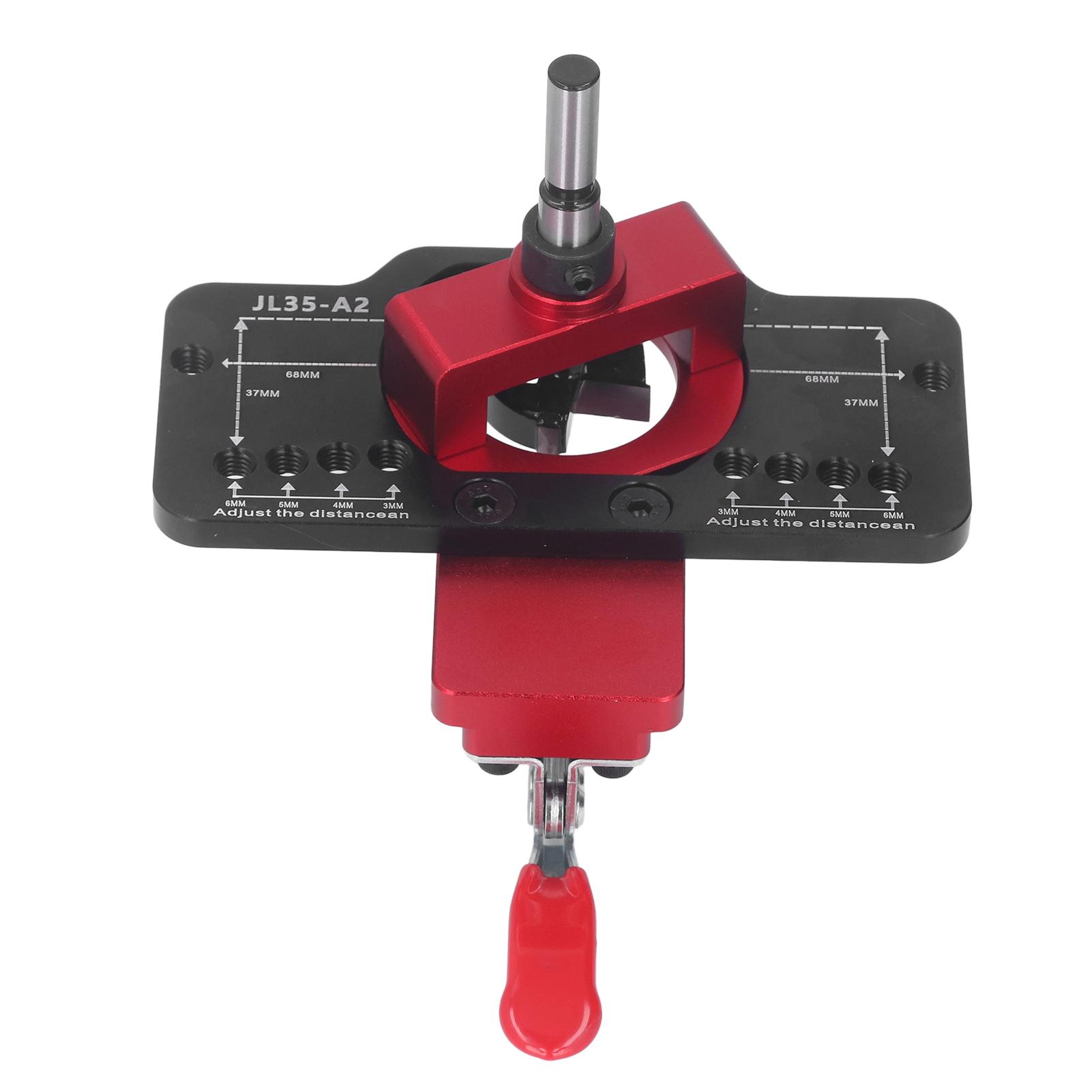 

35 мм Дырокол для сверления отверстий под петли Дырокол для сверления отверстий под петли из алюминиевого сплава Локатор для дверного шкафа