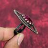 Faceted Kashmir Ruby Ring Copper Wire Wrapped Ring Handmade Jewelry Adjustable Ring Gemstone Copper Jewelry Engagement Gifts Statement Rings