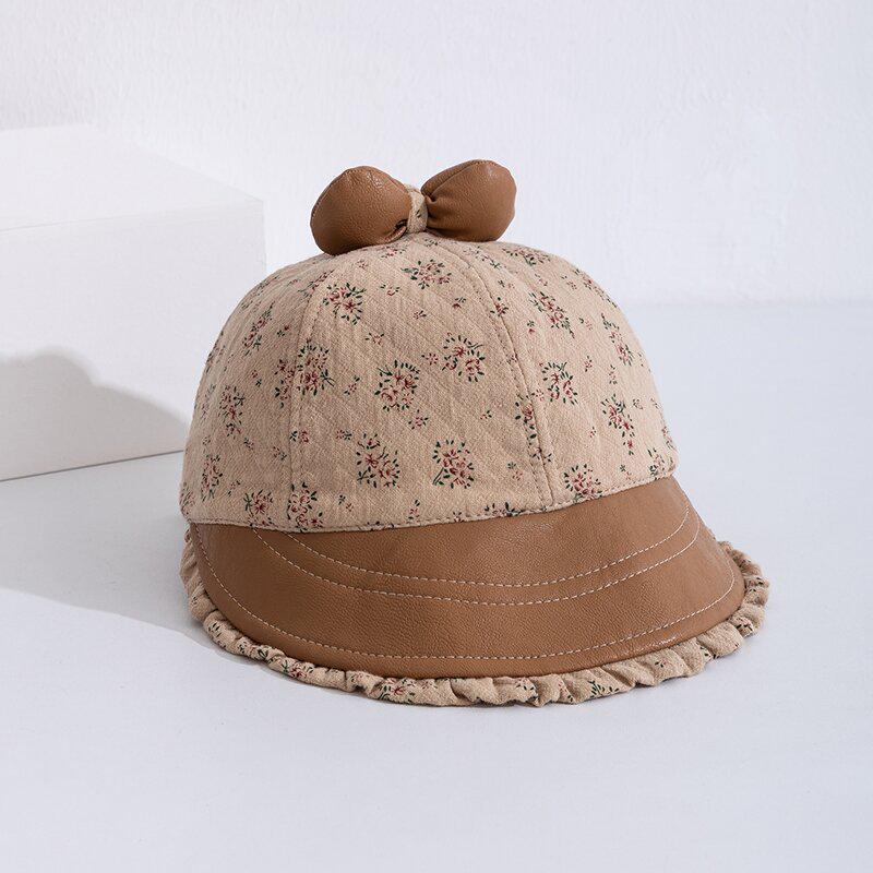 Korean Style Children's Sun Protection Lace Bucket Hat for Girls