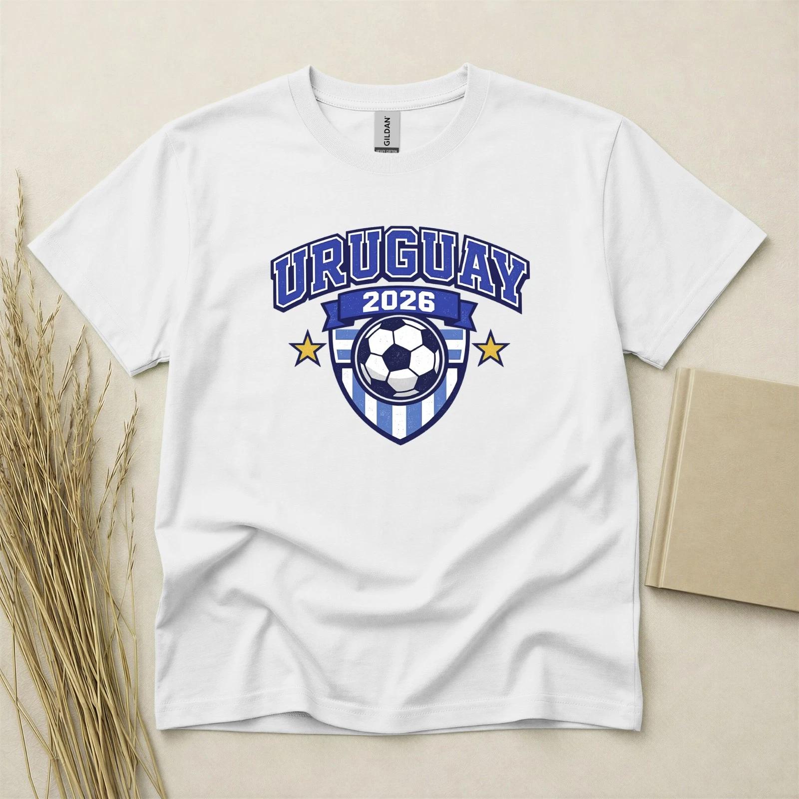 Uruguay 2026 Football Fan T Shirt Soccer Supporters Gildan Cotton Family Top XS