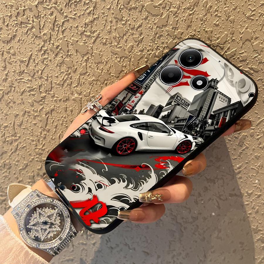 Cartoon Retro Car Phone Cover Case for Xiaomi Redmi Note 14 12 11 A3 10 12C 13C 13 Pro Plus K80 9 8 7 14C A1 A4 A5 A2 A1 K40