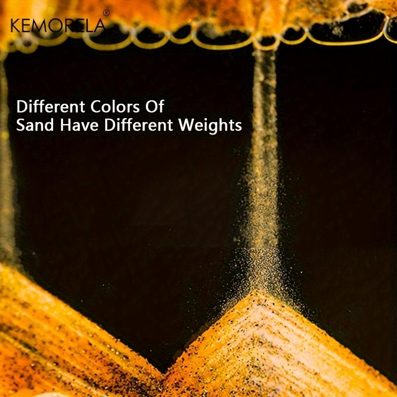 Tablou 3D cu Nisip Mișcător 26CM 12 Inch Rotund Sticlă Peisaj Marin Nisip Curgător Clepsidră Artă Nisip Curgător Decor Acasă