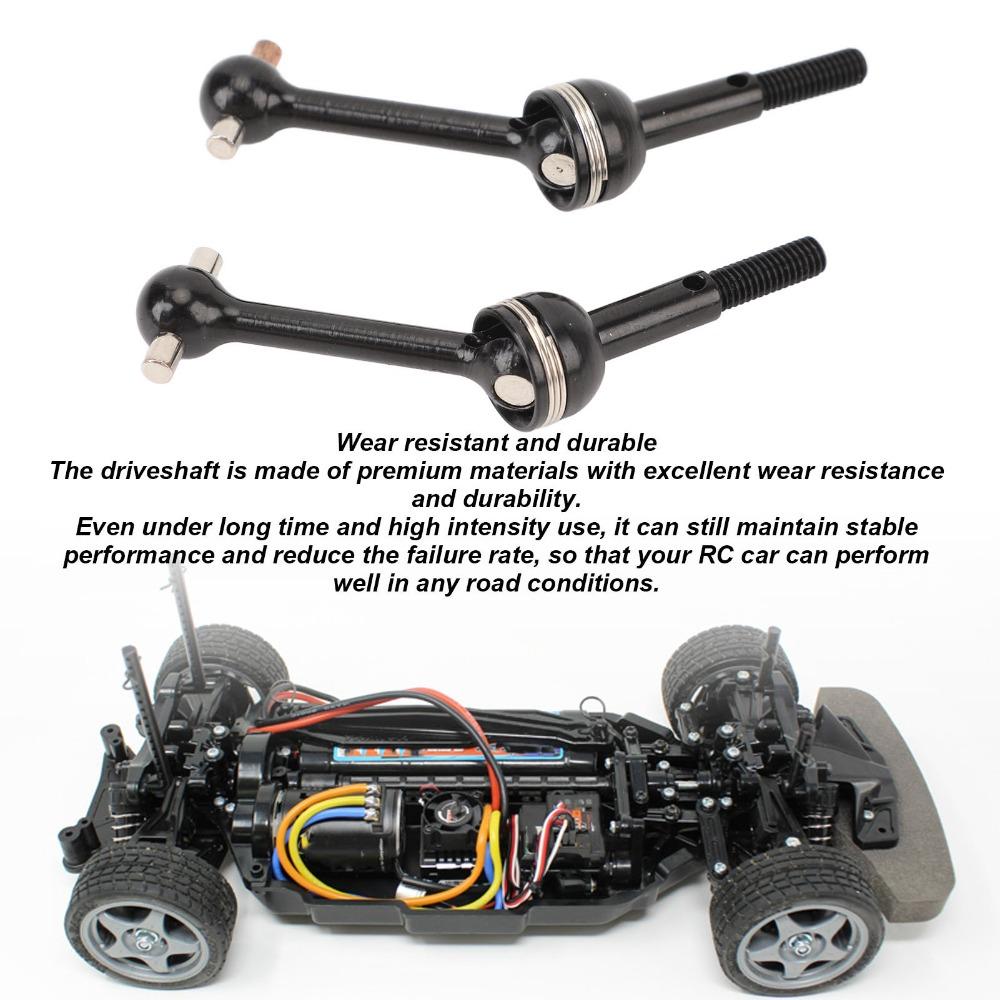 2Pcs Hard Steel Universal Drive Shaft for Tamiya TT02/TT01/TT01D/TT01E RC Car For RC Car