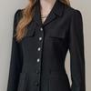 Maxza Tweed Flare Jacket Dress With Out Pockets Cd04qp300on