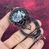 Pinolith Jasper Pendant Copper Wire Wrapped Jewelry Gemstone Handmade Pendant