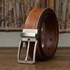Belt Men's Retro Handmade Trendy Lychee Embossed First Layer Cowhide Leather Workwear Casual Pants Belt Men's
