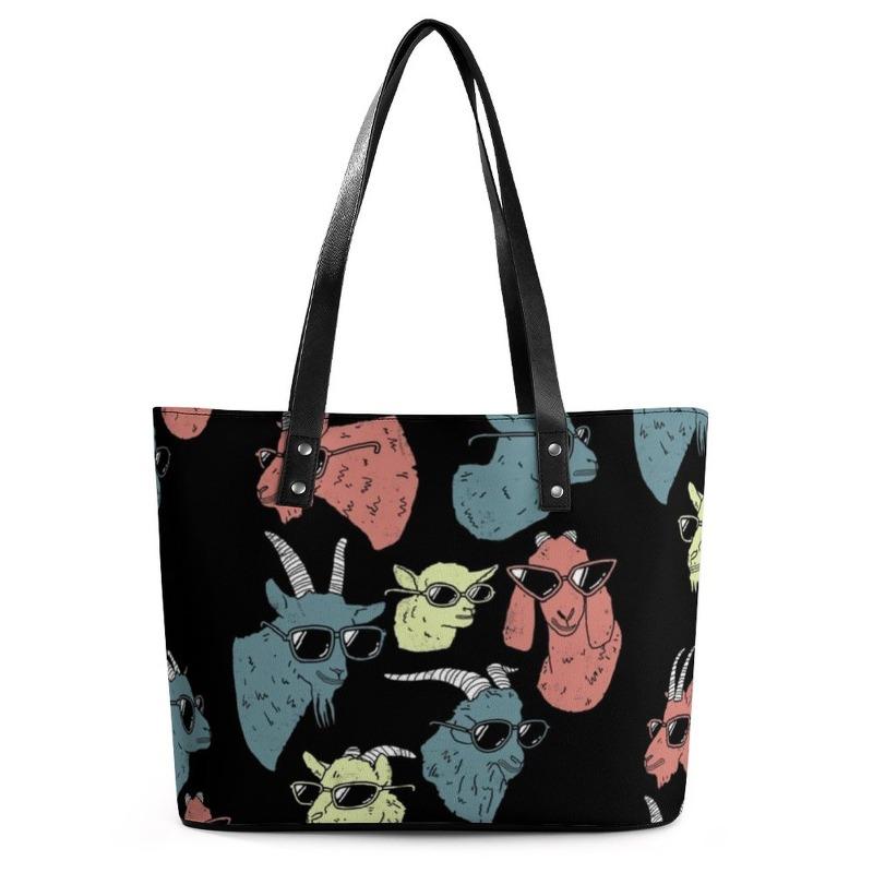 Tote Handbag Shoulder Handbag Large Capacity Trendy Niche Digital Color Printing Tote Bag
