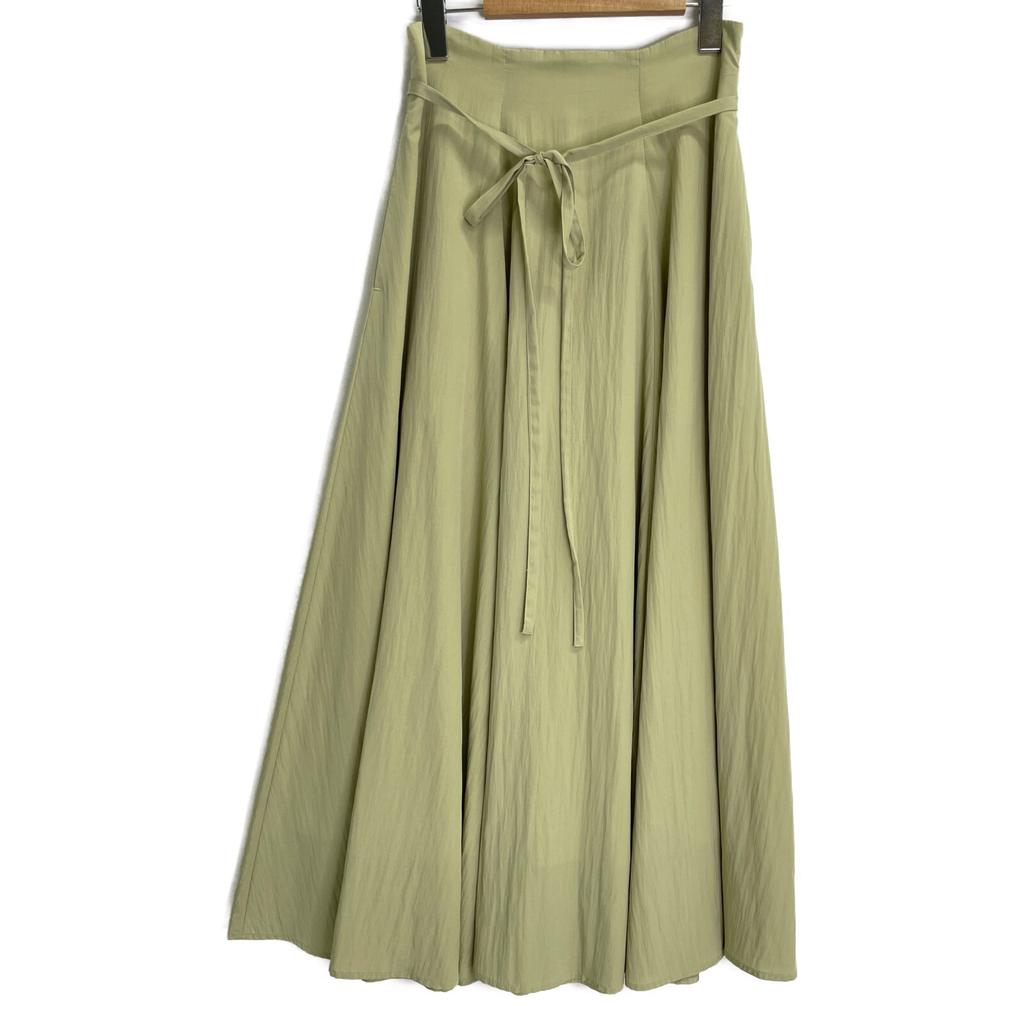 CLANE 12109-6212 2WAY Suspender Maxi Skirt skirt 1 Light greenUsed
